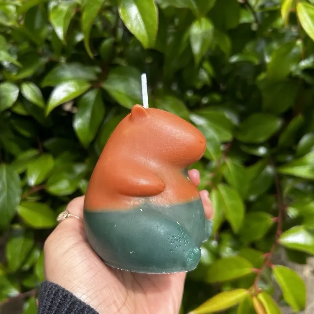 Capybara Candle/ Handmade Candle/ Hamster Candle/ Rodent Candle/ Christmas Gift